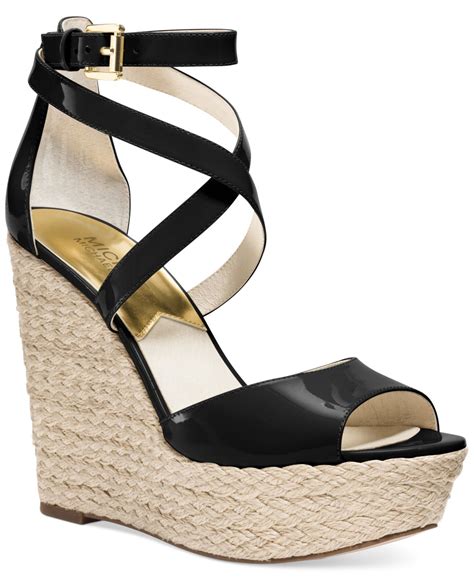 michael kors wedges|michael kors black wedges women.